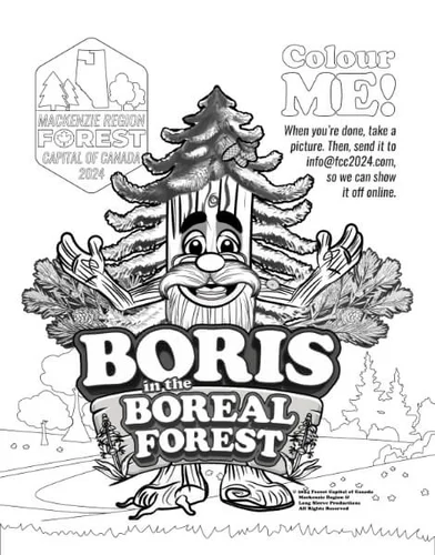 Classic Boris Colouring Page