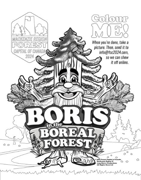 Regular Boris colouring page