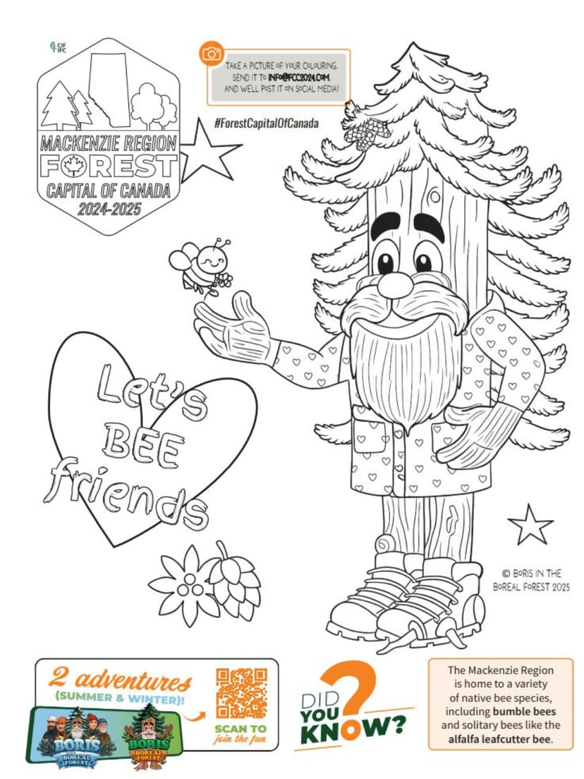 Boris Friends Colouring Page